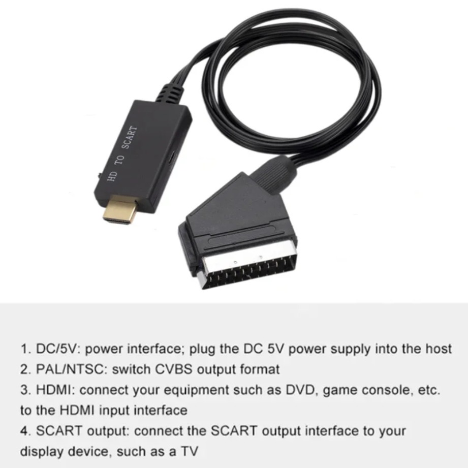 HDMI-compatible to SCART Conve - Scart To Hdmi review and price