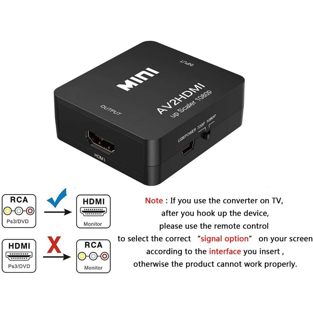 1080P RCA AV To HDMI Converter - Retro Gaming Kiosk review and price